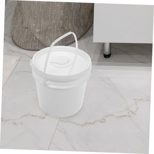 Refillable Wipes Dispenser Bucket with Lid Portable Plastic Wet Tissue Holder for Baby Car and Home Use Sturdy Handle