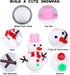 Aneco 9 Pack Christmas Snowman DIY Craft Kit: Build Snowman Decorating Kit for Holiday Fun