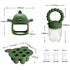 6-in-1 Set 3 Baby Fruit Feeder Pacifier & Baby Food Feeder Silicone Breastmilk Popsicle Mold with Freezer Tray