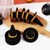 6pcs Mini Witch Hats for Crafts, Tiny Wizard Hat Felt Doll Witch Hat for Wine Bottle Decor, Halloween Decor