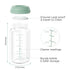 Momcozy 11 oz, 4 Natural Baby Bottle, Wide-Neck, BPA Free Breast Milk Container, Storage Collection Bottle for Fridge
