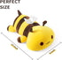 Onsoyours Cute 13" Yellow Bee Plush Toy Pillow Soft Stuffed Animal for Kids