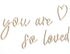 MAMUXI Lettering Wood You are so Loved - Plywood Words Sign For Wall Art, Photo Prop You are so Loved, Nursery Wall