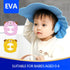 Pineeseatile Baby Shampoo Cap Adjustable Toddler Shower Ear Protection Shield Sun Shading Hat Pink Kids Hair Washing