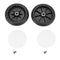 Wheels for Baby Strollers, Rubber Wheel Accessories for Kids Carriage (A Pair of Front Wheels)