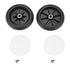 Wheels for Baby Strollers, Rubber Wheel Accessories for Kids Carriage (A Pair of Front Wheels)