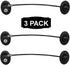 REZIPO 3 Pack Black Refrigerator Door Locks with 6 Keys, Key Locks for Fridge, Cabinet, File Drawer and More