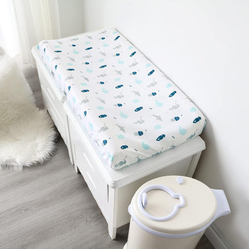 Changing Pad Cover for Boys Girls, 2 Pack Comfy & Breathable Changing Table Cover for 32''x16" Changing Table Pads