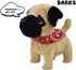 WEofferwhatYOUwant Pug Puppy - Plush Electronic Toy Dog - Small Size, Walks, Barks, and Cuddles for Ages 18+ Months