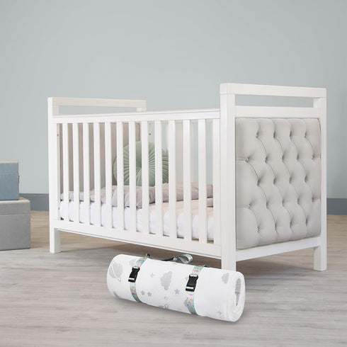 Beautyflier Pack Carrier Strap for and Play Mattress, Portable Crib Mattress Travel Strap with Adjustable Shoulder Belt