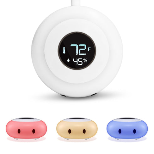 LittleHippo Kelvin Color Changing Night Light, Room Thermometer and Hygrometer (Humidity Monitor)