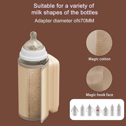 xeamun 6000 Portable Baby Milk Bottle Warmer for Breastmilk and Formula Feeding,Travel Fast Baby Bottle-Feeding Breast