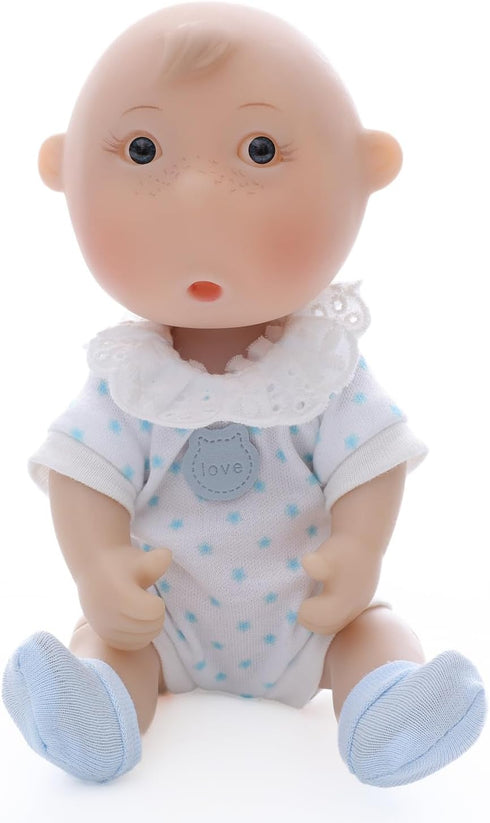 7 Inch 5 3+ Cute Potato Baby Doll, Mini Baby Doll with Movable Joints, Thumb-Sucking Pose, Full Vinyl Doll Gift