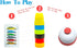Quick Cups Games for Kids - Speed Cup Game Set with 54 Cards, 24 Cups, and 1 Bell for Family Fun