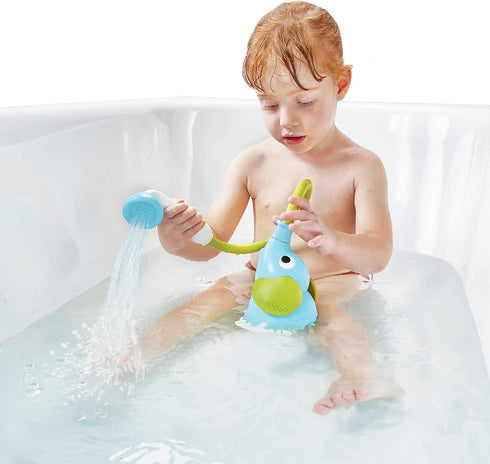 Yookidoo Elephant Baby Bath Shower Rinser - Fun Water Pump for Newborns
