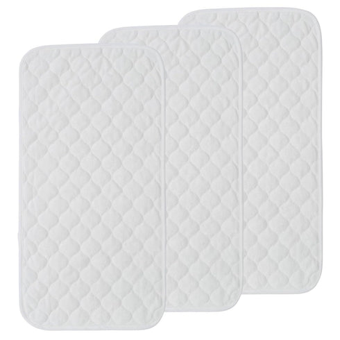CNAFGBGG 3Pcs 27x14'' Diaper Changing Pad Waterproof Changing Mat Washable Reusable Cotton Travel Pad for Baby