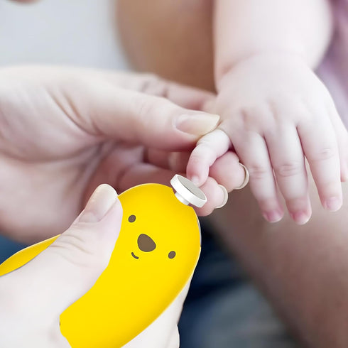 Trimmer 6 Set Baby Nail Clipper Electric - with Grinding Heads and LED Lights, Newborn Toddlers Children's Nail and Toe
