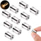 BTFO 10pcs LED Mini Lights, Small Led Lights for Dollhouse Silver Plastic Battery