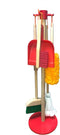 JustForKids Wooden Detachable Kids Cleaning Set - Duster, Brush, Mop, Broom and