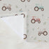 Selgkds Country 60x80inch Pastel Farm Trucks Meadow Baby Blankets for Girls Boys Boho Tractors Ducks Bees Leaves