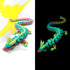 30 inch 3D Dark,3D 3-D 5-7,Desk Large Printed Dragon Glow in the Dragons Figurine Toy,Big Printed Dragon,Surprised Gift