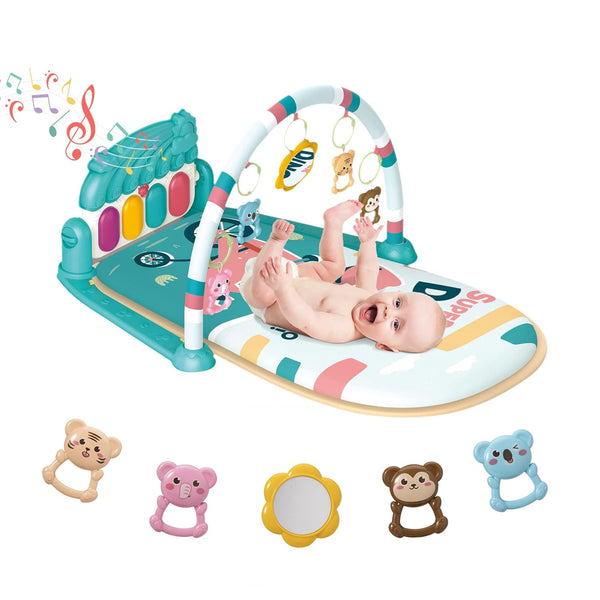 dearlomum Baby Play Mat & Piano Tummy Time Gym, Infant Sensory Activity