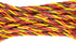 20pcs Male to Male Plug Twisted Wiring 100mm 10cm 3.93inch 26AWG 30 Cores RC Servo Extension Lead Cable