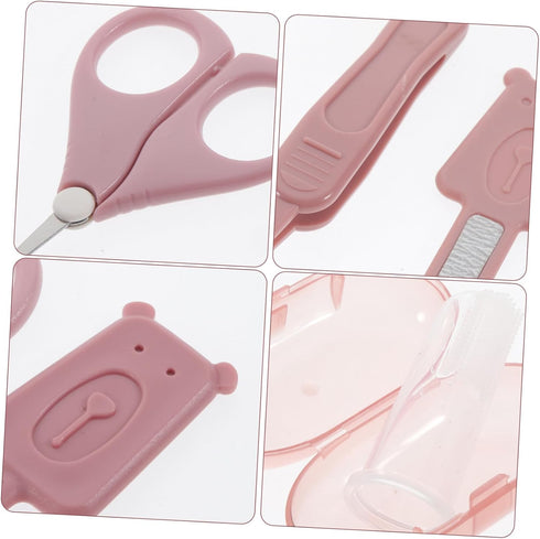 Set Newborn Grooming Essentials: Boy Girl Nail Care with Clipper, Scissors, and Tweezers