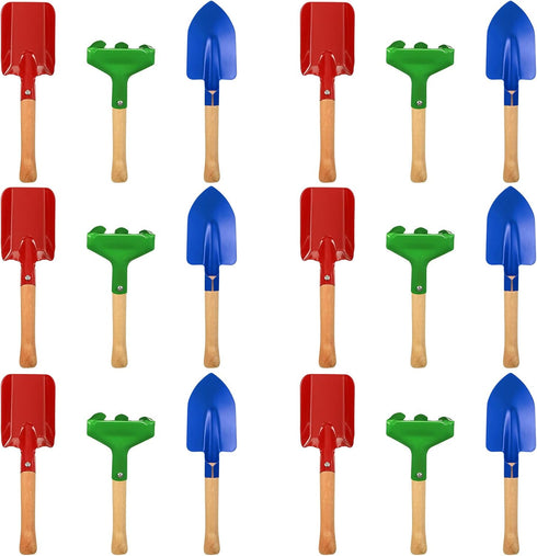 Tarpop 9 Pcs Kids Gardening Tools Set, Metal Kids Yard Tools with