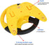 Coherny Simulated Driving Controller - Portable Steering Wheel Toy for Children, Educational Sounding Interactive Gift
