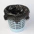 (100pcs) Disposable Garbage Bag Black Disposable Diaper Bags with convenient handle ties, Bin Bags,Durable Trash Bag