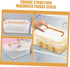 PRETYZOOM Breastmilk Storage Organizer with Lid Square Refrigerator Freezer Containers for Breastfeeding Accessories