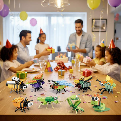 12 Pack Sets 6-12yrs BRICHBROW Party Favors for Kids - Animals Building Blocks for Goodie Bags Stocking Stuffers