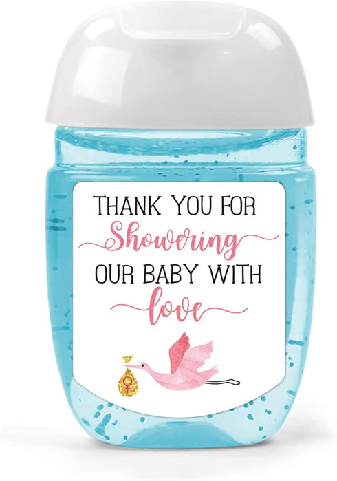 EKSPLODI Hand Sanitizer Labels Thank You for Showering Our Little One with Love