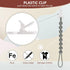 6-Pack Silicone Pacifier Clips for Babies, Safe Teething Beads, Rust-Free Holders, Baby Boy and Girl Essentials