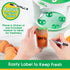 Sprout Cups 6 Pack 4oz Baby Food Storage Containers with Write What You Want Lids, - Reusable, Stackable, Leakproof