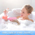 4 Pieces Baby Bath Sponge, Soft and Absorbent Cotton Sponge for Kids Babies (Red, Purple, Green, Blue)
