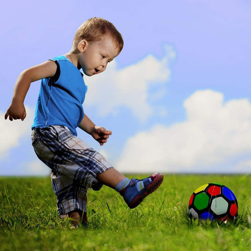 Aoneky Mini Soccer Toys for Kids Aged 1-3 Years Old (Multi Color)