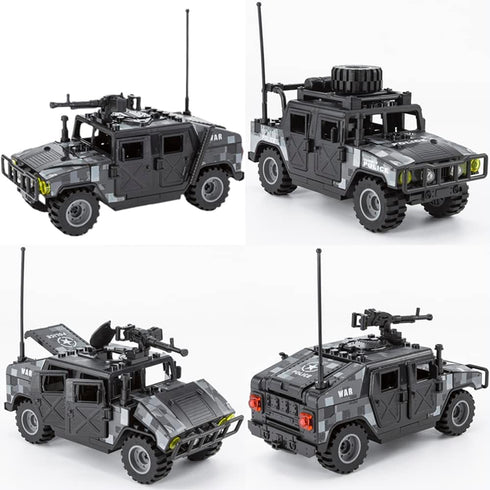 Armored Vehicle Building Block Toy, Military Vehicle for Age 6-12+, Army Battle Brick Model Gifts for Boys
