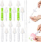 Willinglong 22 Pcs Sponge Bottle Nipple Brushes Set Including 12 Pcs Bottle Sponge