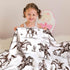 (05) Western Baby Blanket, Cowboy Minky Blankets for Boys Girls, Nursery Room Decor, Soft Warm Lightweight Nursery Bed