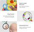 TOMMYHOME 3 Baby Rattles Toys with Teether,Bed Bell for Toddler in pram,Gifts for Baby Aged Months or More (Bird)