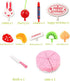 Set 37pcs(New Package) BigNoseDeer Play Birthday Cake Children's Day Gift Play Food Toy DIY Cutting Pretend Play