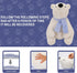 ROPELOK 15.7 Inch Polar Bear Stuffed Animal Plush, Lifelike Super Soft Cute Polar Bear with Scarf, Kawaii Cute Plush