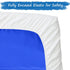 Soft & Breathable Nap Mat Sheet 24" x 48" x 4" Fitted Cover for Preschool Day Care Rest Nap Mat, White