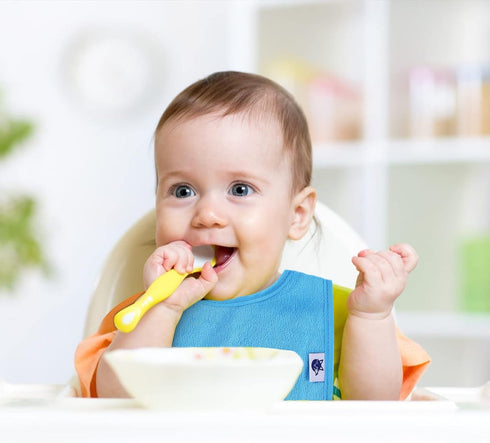 12 Pack Terry Drool Cotton Bibs, Unisex Baby Bibs with Waterproof Fiber Filling for Feeding and Teething