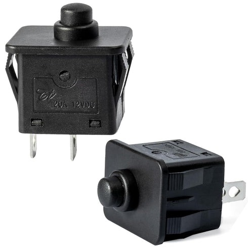 2 Pcs 12volt 6volt 2Pin Plunger Type Power Wheel Foot Pedal Switch for Kids Ride on Car