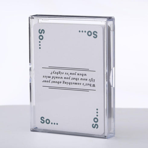 Zonon 24 Pieces Clear Deck Case, Card Organizer Compatible with MTG TCG Plastic Playing Card Case baseball Trading Deck