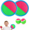 Ball Catch Set Games, Toss Paddle Outdoor Toys, Beach Toys with 2 Paddles & 2 Balls for Kids Birthday Gift