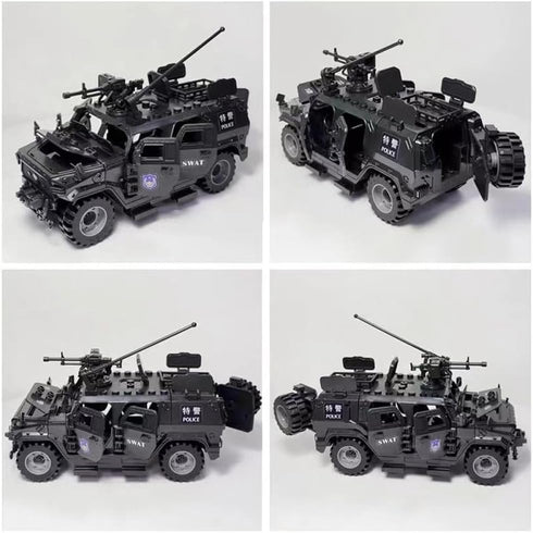 Armored Vehicle Building Block Military Toys for Age 6-12, Army Military Brick Model Gifts for Boys